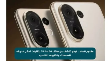 مقاوم للماء.. فيفو تكشف عن هاتف T4 Pro 5G بتقنيات تحمّل فائقة للصدمات والظروف القاسية